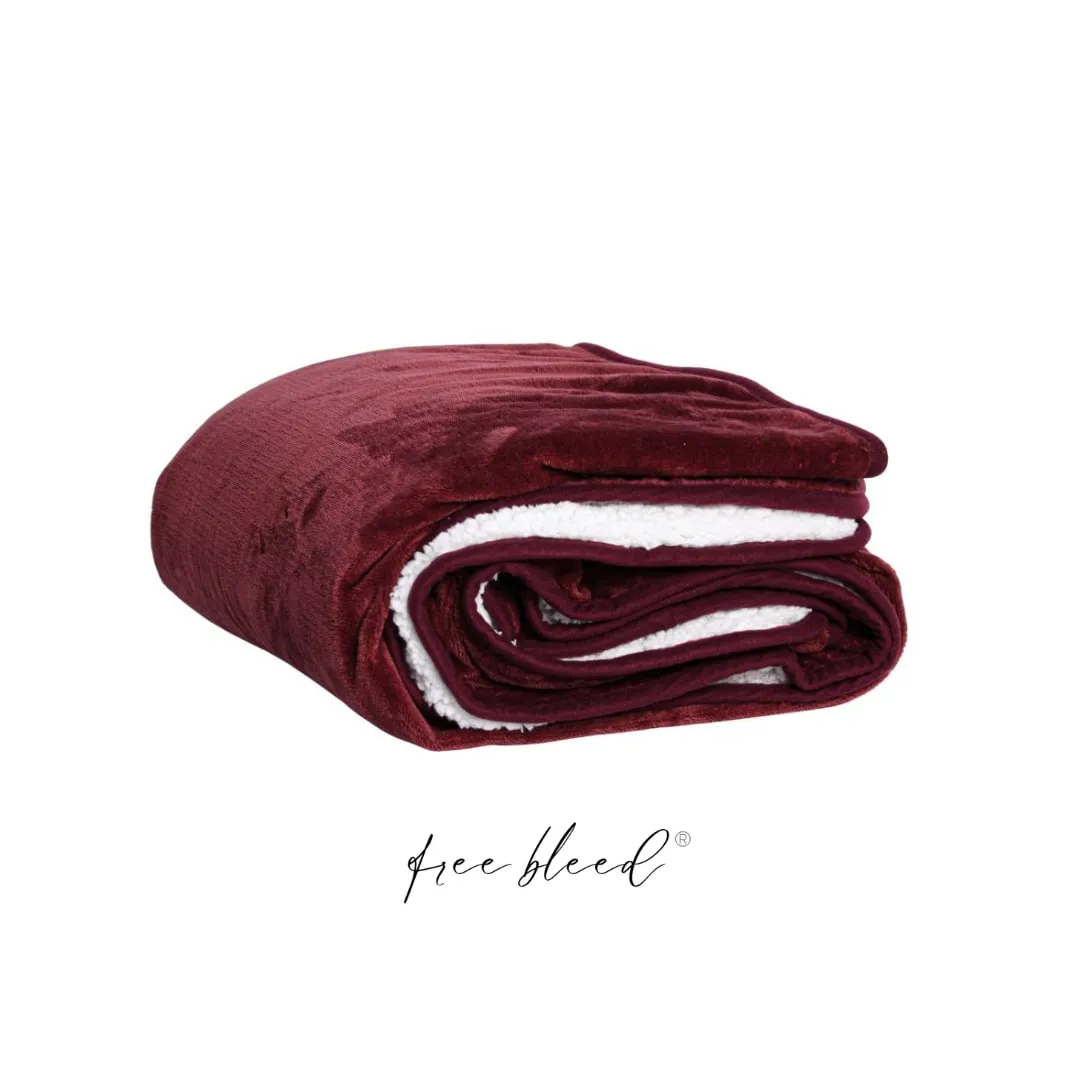 Free Bleed® Blanket – Crimson, photo 2 of 5