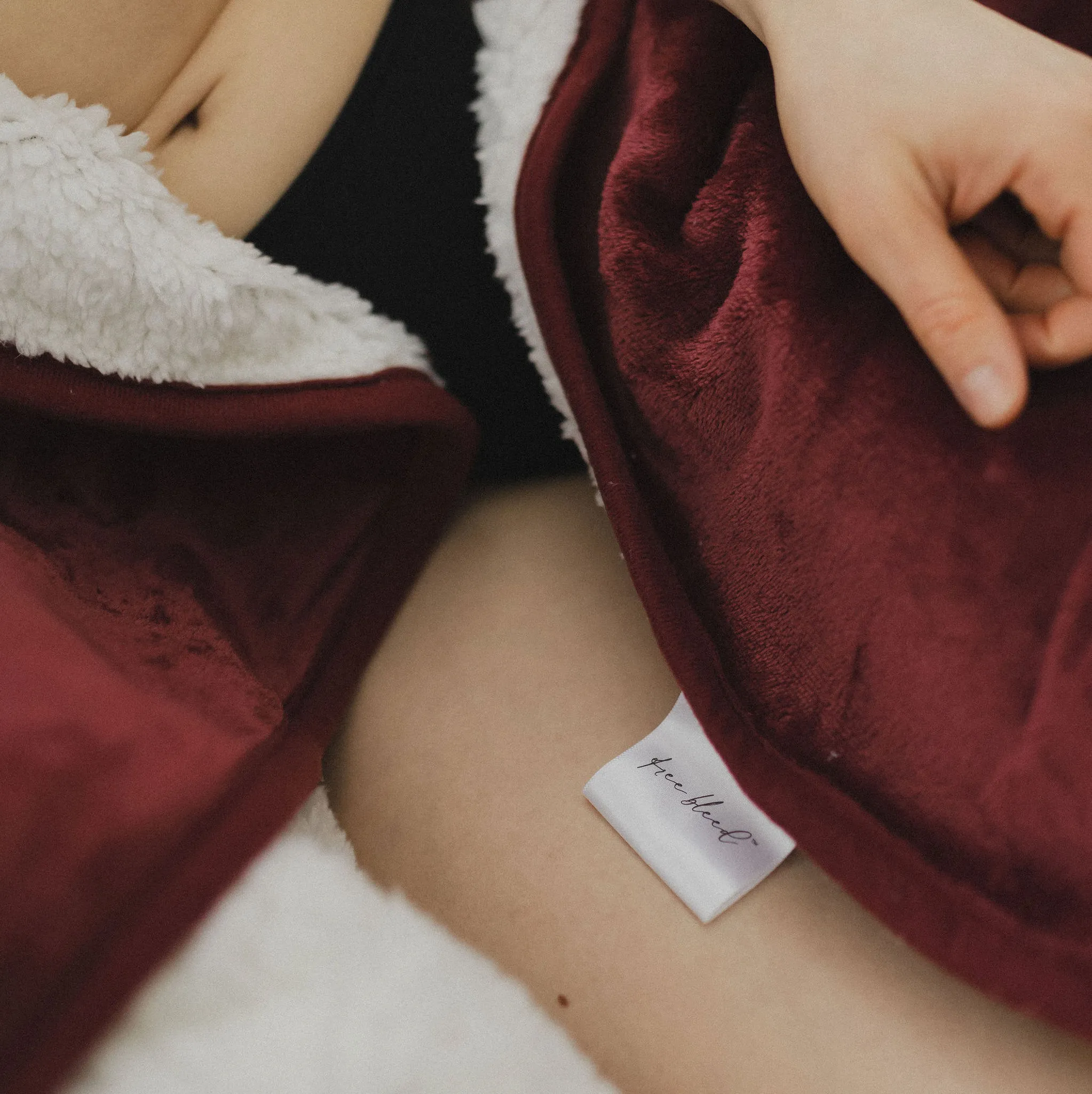 Free Bleed® Blanket – Crimson, photo 4 of 5